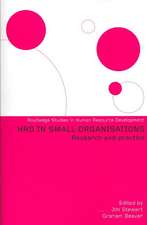 Human Resource Development in Small Organisations: Research and Practice