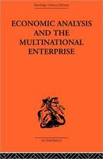 Economic Analysis and Multinational Enterprise