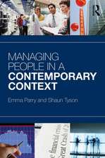 Managing People in a Contemporary Context