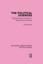 The Political Sciences: General Principles of Selection in Social Science and History