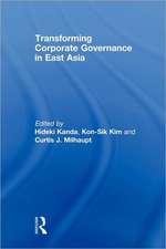 Transforming Corporate Governance in East Asia