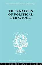 The Analysis of Political Behaviour