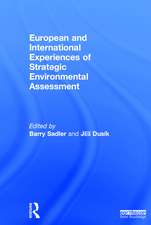 European and International Experiences of Strategic Environmental Assessment: Recent progress and future prospects