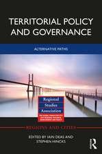 Territorial Policy and Governance: Alternative Paths