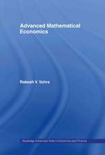 Advanced Mathematical Economics