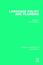 Language Policy and Planning