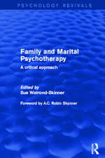 Family and Marital Psychotherapy: A Critical Approach