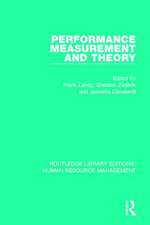 Performance Measurement and Theory