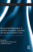 Government-Opposition in Southern European Countries during the Economic Crisis: Great Recession, Great Cooperation?