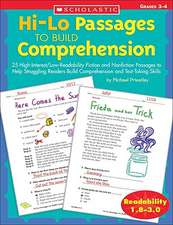 Hi-Lo Passages to Build Comprehension: Grades 3-4