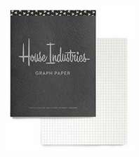 House Industries Graph Pad: 40 Acid-Free Sheets, Design Tips, Extra-Thick Backing Board