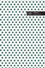 Dots Pattern Composition Notebook, Dotted Lines, Wide Ruled Medium Size 6 x 9 Inch (A5), 144 Sheets Olive Cover