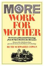 More Work For Mother: The Ironies Of Household Technology From The Open Hearth To The Microwave