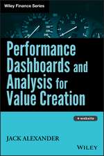 Performance Dashboards and Analysis for Value Creation +CD