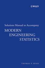 Modern Engineering Statistics Solutions Manual