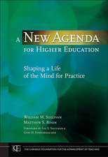 A New Agenda for Higher Education – Shaping a Life of the Mind for Practice