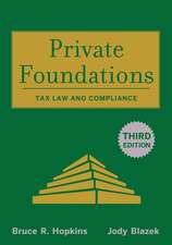 Private Foundations: Tax Law and Compliance