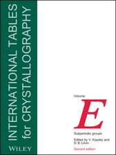 International Tables for Crystallography Vol E – Subperiodic Groups 2e