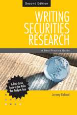 Writing Securities Research – A Best Practice Guide 2e