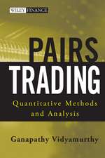 Pairs Trading – Quantitative Methods and Analysis