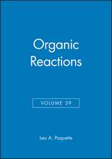 Organic Reactions V39