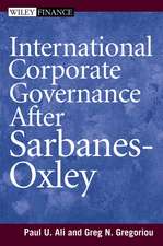 International Corporate Governance After Sarbanes– Oxley