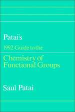 Patai′s 1992 Guide to the Chemistry of Functional Groups