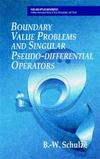 Boundary Value Problems Singular Pseud