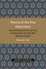 Poems of the Five Mountains: An Introduction to the Literature of the Zen Monasteries