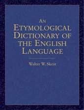 An Etymological Dictionary of the English Language