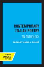 Contemporary Italian Poetry – An Anthology