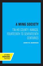 A Ming Society – T′ai–ho County, Kiangsi, in the Fourteenth to Seventeenth Centuries