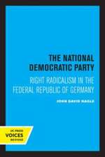 The National Democratic Party – Right Radicalism in the Federal Republic of Germany