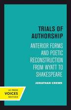 Crewe, J: Trials of Authorship