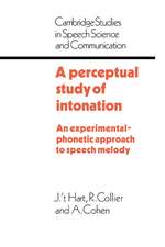 A Perceptual Study of Intonation: An Experimental-Phonetic Approach to Speech Melody