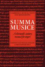 Summa Musice: A Thirteenth-Century Manual for Singers