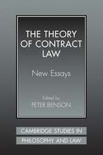 The Theory of Contract Law: New Essays