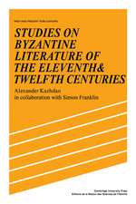 Studies on Byzantine Literature of the Eleventh and Twelfth Centuries