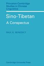 Sino-Tibetan: A Conspectus