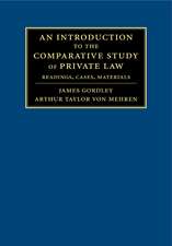 An Introduction to the Comparative Study of Private Law: Readings, Cases, Materials