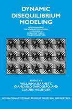 Dynamic Disequilibrium Modeling: Theory and Applications