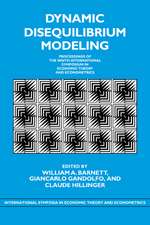 Dynamic Disequilibrium Modeling