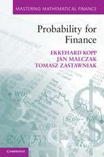 Probability for Finance