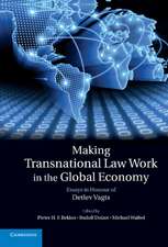 Making Transnational Law Work in the Global Economy: Essays in Honour of Detlev Vagts