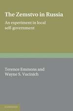 The Zemstvo in Russia: An Experiment in Local Self-Government