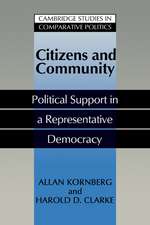 Citizens and Community: Political Support in a Representative Democracy