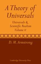 A Theory of Universals: Volume 2