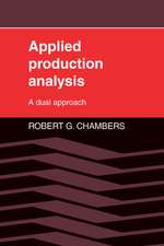 Applied Production Analysis: A Dual Approach