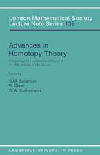 Advances in Homotopy Theory: Papers in Honour of I M James, Cortona 1988