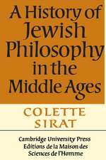 A History of Jewish Philosophy in the Middle Ages